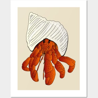 Hermit crab light version Posters and Art